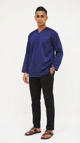 PLAIN BELANGA TOP (NAVY)