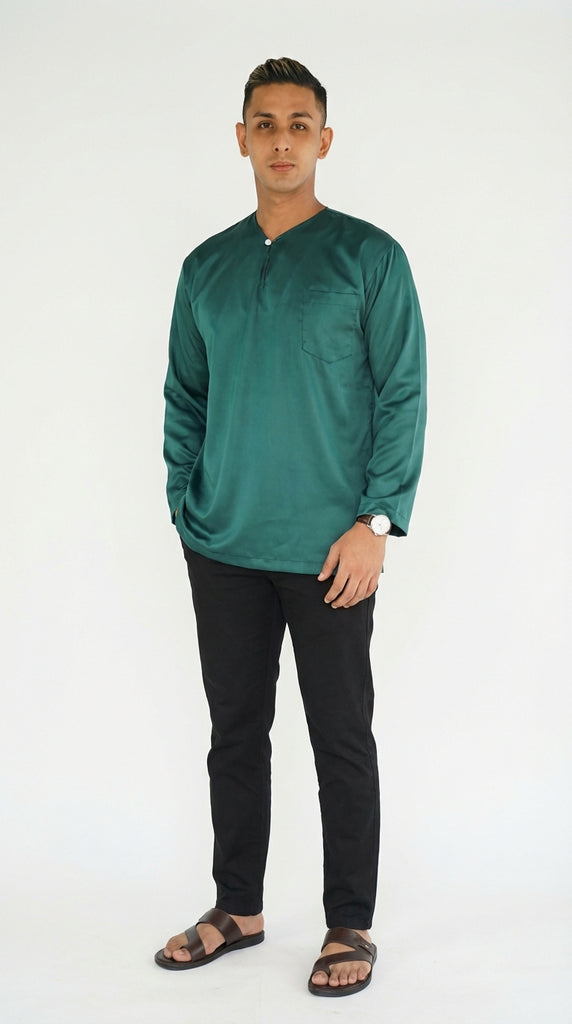 PLAIN BELANGA TOP (EMERALD)